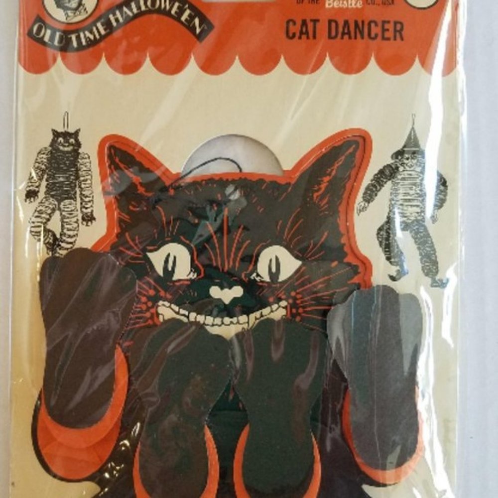 HALLOWEEN CAT Dancer Hanging Decoration NEW - Picture 4 of 4